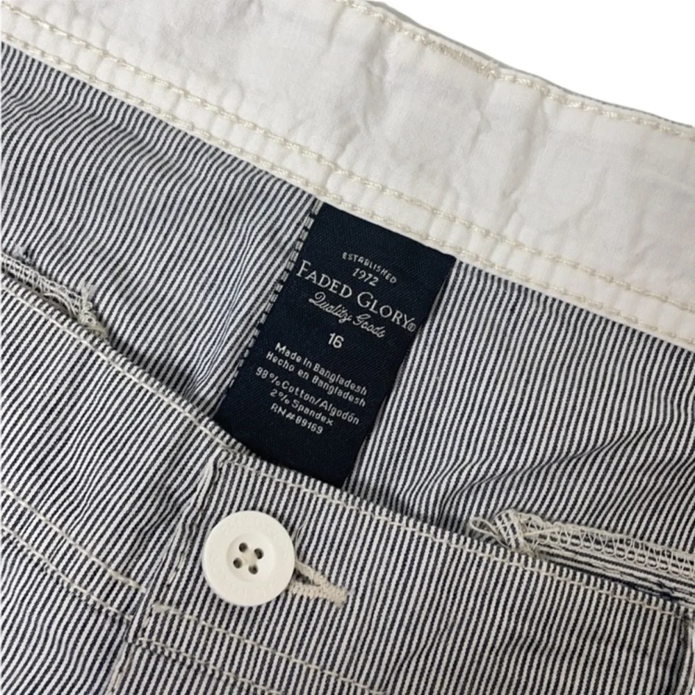 Faded Glory striped tailored